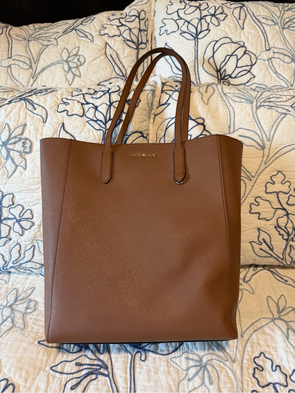 Michael Kors Cognac Saffiano Leather Tote - Vincent